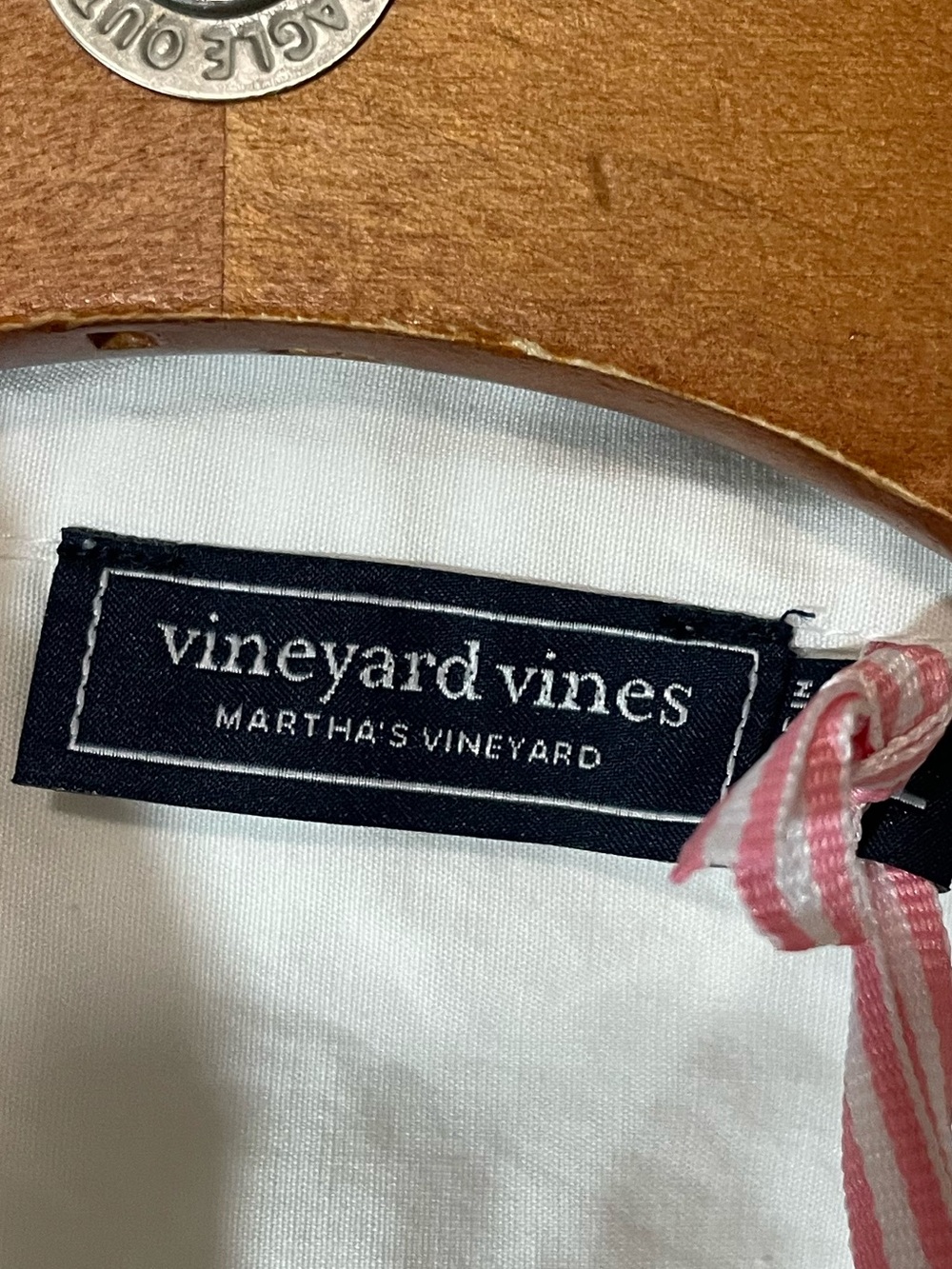 Vineyard Vines White Bow-Tie Short Sleeve Blouse - Picture 4 of 7